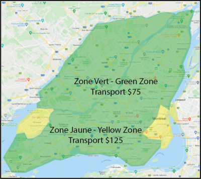 Delivery zon emap